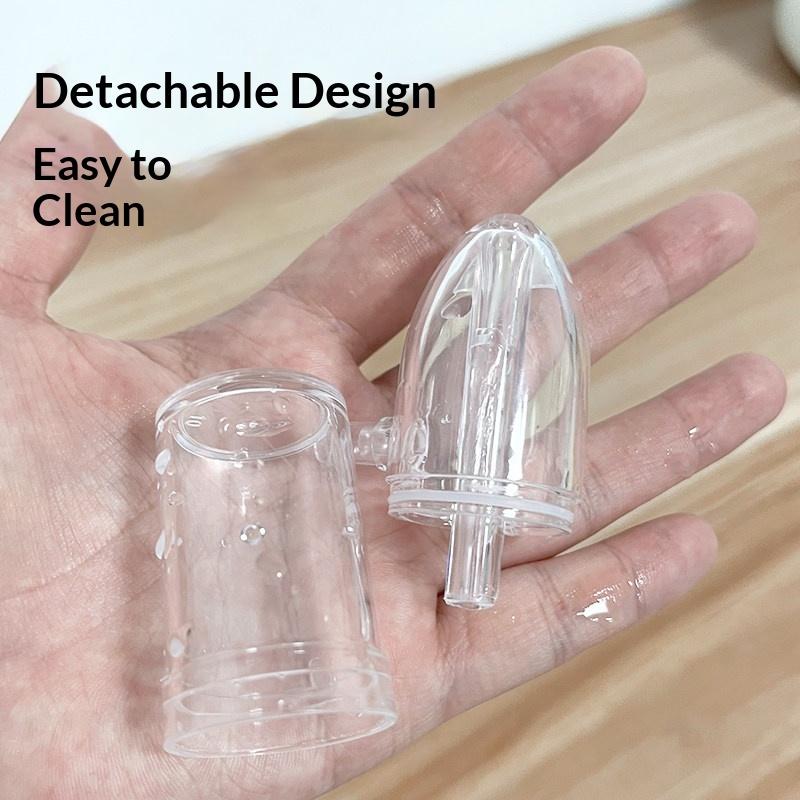 Manual Baby Nose Aspirator Hand Suction Device with Powerful Extraction Non Electric Compact Design for Infant Toddler Nasal Care