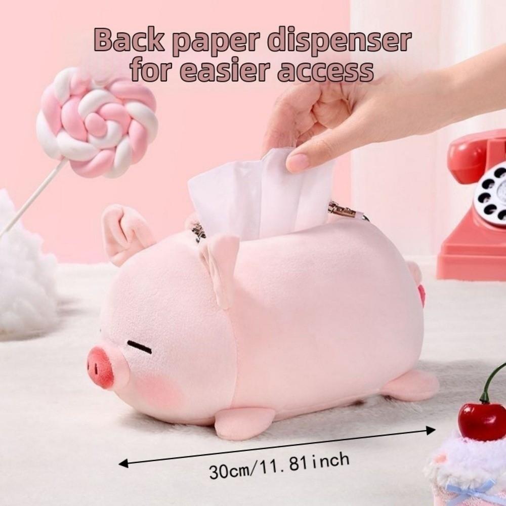 30cm Car Tissue Box Cute Doll Hanging Tissue Box Funny Tissue Napkin Holder  Paper Organizer