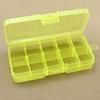 10-Slot Jewelry Rings Ear Stud Holder Beads Storage Box Case Container Organizer