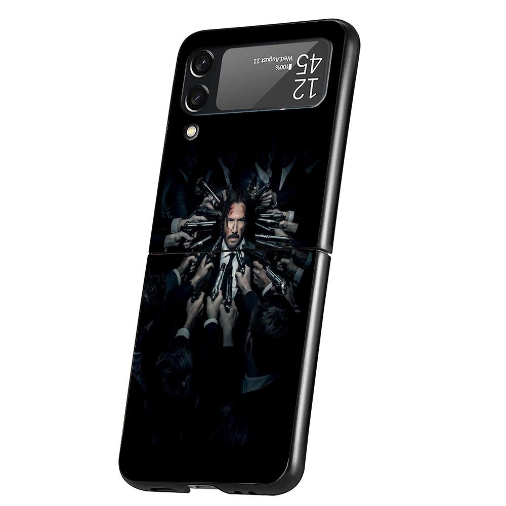 

John Wick 4 Movie Case Phone Cover for Samsung Galaxy Z Flip 7 6 5 4 3 5G ZFlip7 ZFlip6 ZFlip5 ZFlip4 ZFlip3 Black Fundas Galaxy Samsung Z Flip