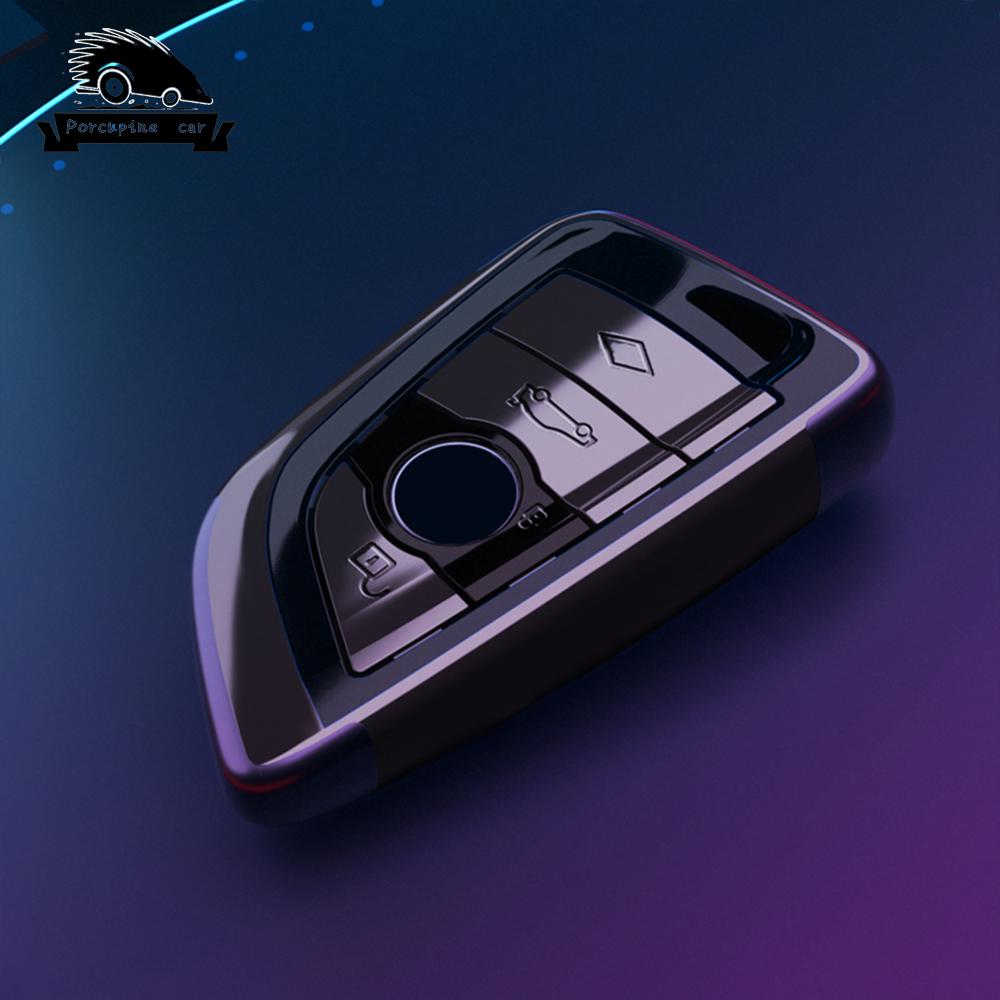 PC Car Key Cover Case Shells for Bmw X1 X3 X5 X6 X7 1 3 5 6 7 Series G20 G30 G11 F15 F16 G01 G02 F48 Keyless Bag Accessories