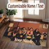Custom Name Crystal Velvet Rug,Arctic Monkeys Comfortable Anti Slip Floor Mat For Room Decoration