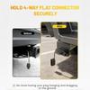 Universal 4 Pin Flat Trailer Connector Mounting Bracket Heavy Duty Iron Construction Harness Mount for Various Trucks