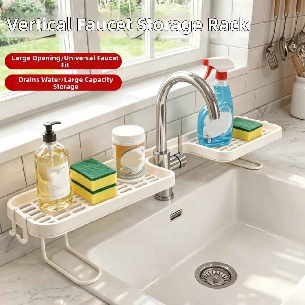 Mesh Bathroom Storage Rack Universal Counter Organizer Faucet Storage Shelf Shower