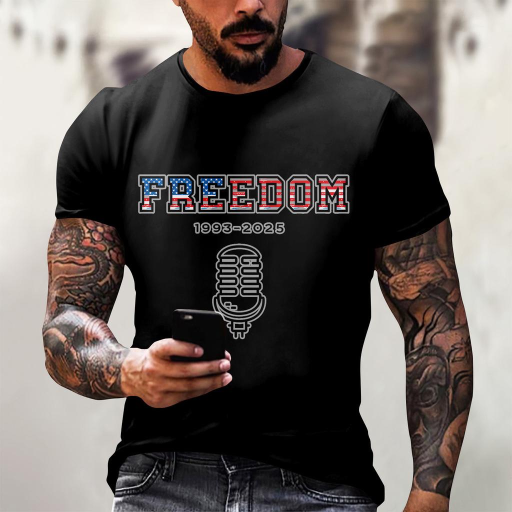 Modische Rundhals Kurzarm Arbeitskleidung Bedruckte Oberteile für Herren Sommeroberteile