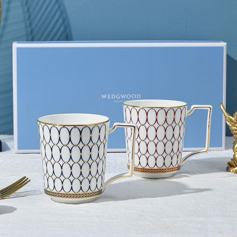 Набор из 4-х костяных фарфоровых кружек Wedgwood Золотой век