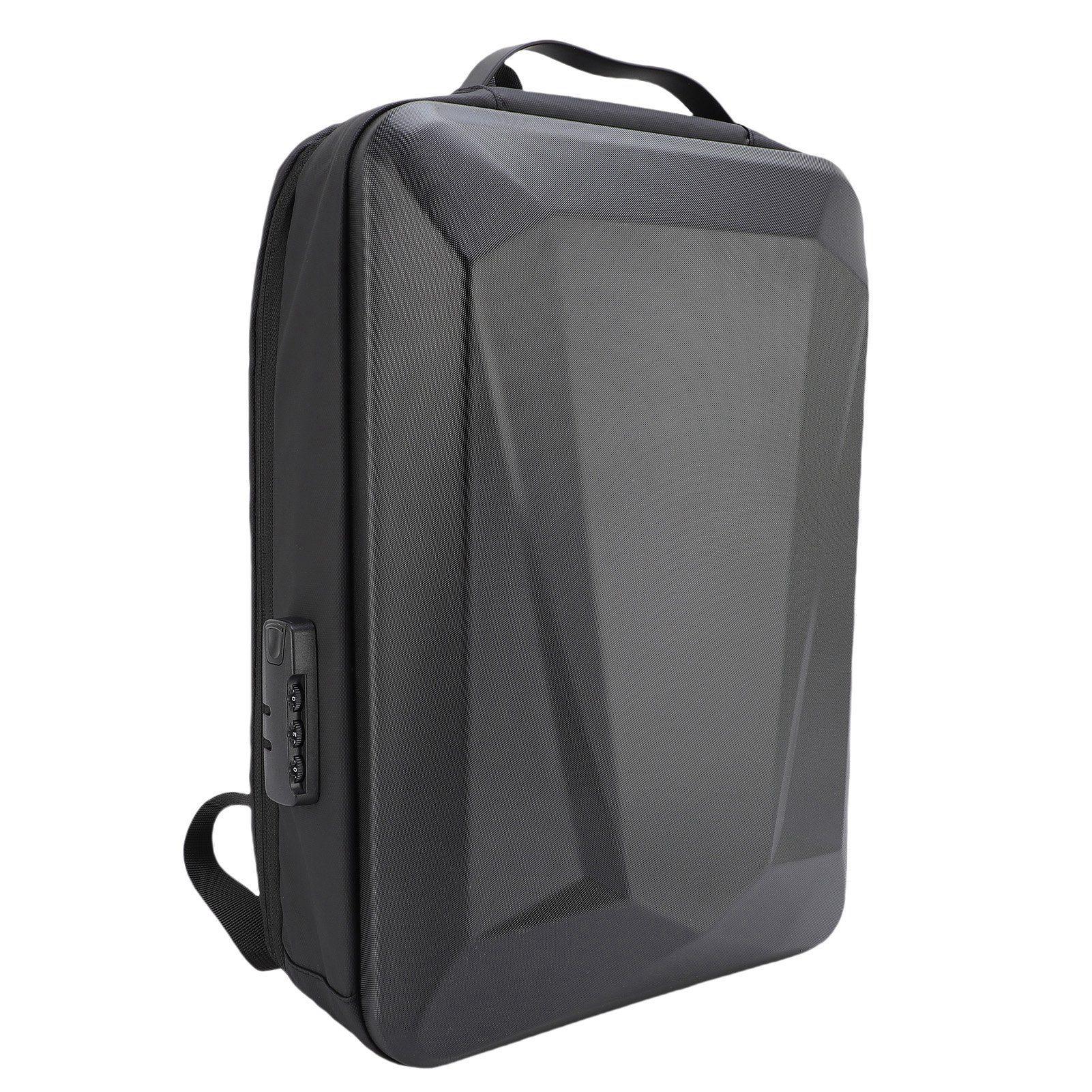 Travel Backpack Hard   Rainproof Wet and Dry Separation Padded Laptop Backpack with USB Charging Port Password Lock for Business