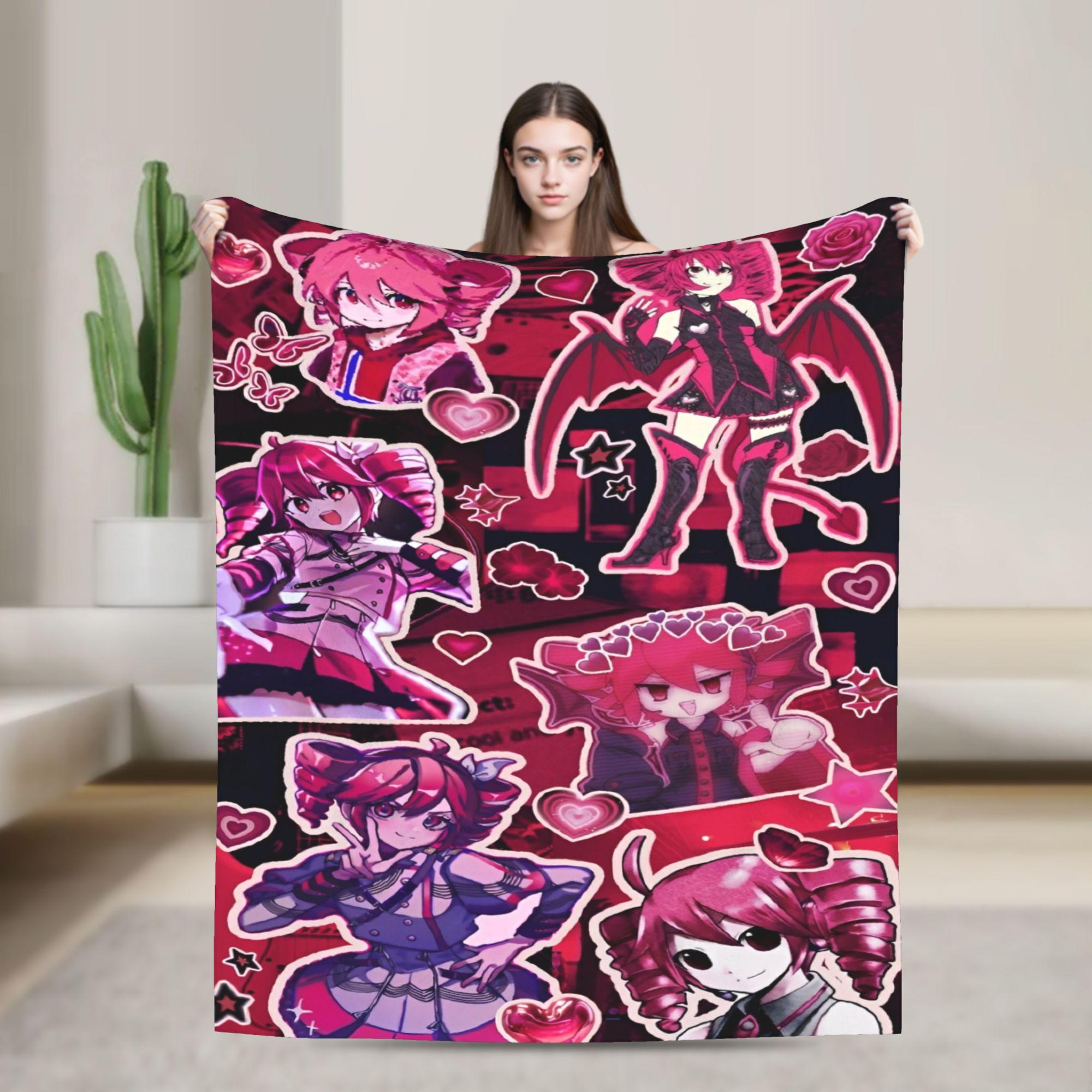 

Kasane Teto Blanket Flannel Awesome Breathable Throw Blankets for Bedspread Spring/Autumn 200x150cm 80x60in