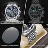 BINBOND Luxury Men Watch Top Original Waterproof Luminous Chronograph Man Wristwatch Stainless Steel Quartz Watches