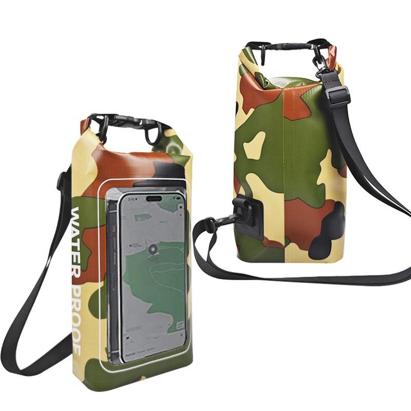 Sinodiving 500D PVC Outdoor Ocean Dry Bag TPU Waterproof 2L Storage Backpack with Shoulder Strap for Hiking and Phone Carrying