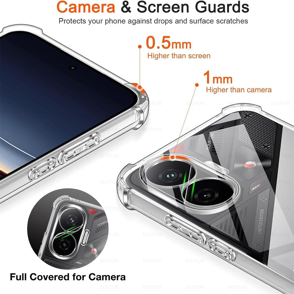 PocoF7 Shockproof Silicone Soft Case For Xiaomi Poco F7 F 7 5G Global 25053PC47G,25053PC47I 6.83" Clear Ultra-Thin Cover Shell