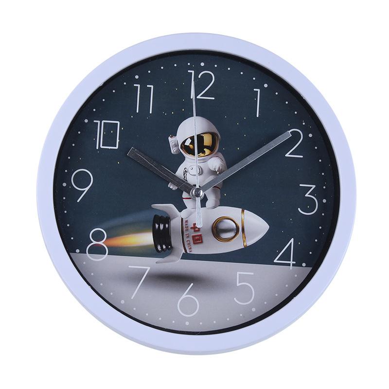 

Простые мультяшные настенные часы Гостиная Бесшумные часы Детская комната Креативные милые настенные часы для украшения Pattern 10