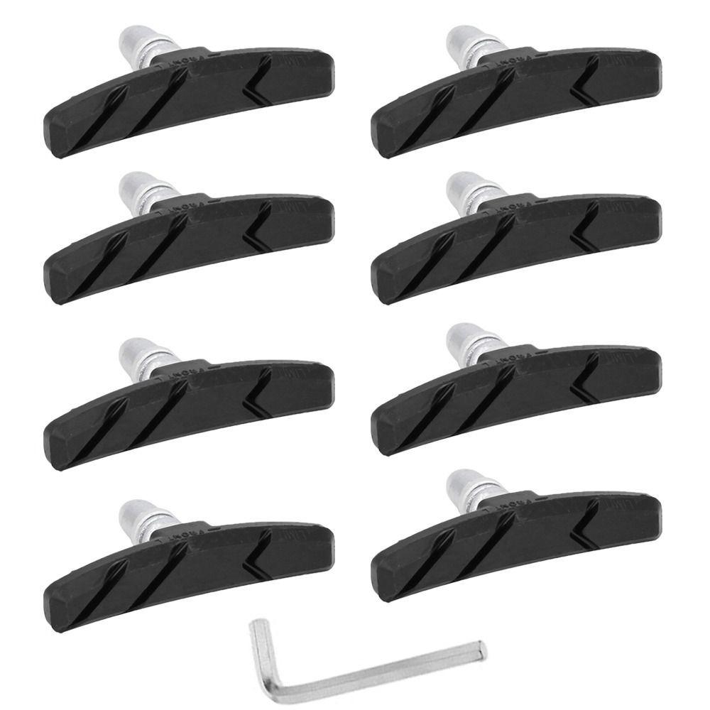 

4 Pairs 70mm Bike Brake Pads with Allen Wrench Road Bike Brake Pads City Bike 4 Pairs