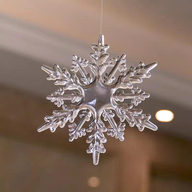 

Різдвяні прикраси-сніжинки - Акрилові прикраси для весіль, готелів, торгових центрів та фотографії