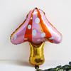 Cute Cartoon Red Pink Mushroom Aluminum Film Balloon Outdoor Camping Picnic Photo Birthday Party Decoration Arrangement