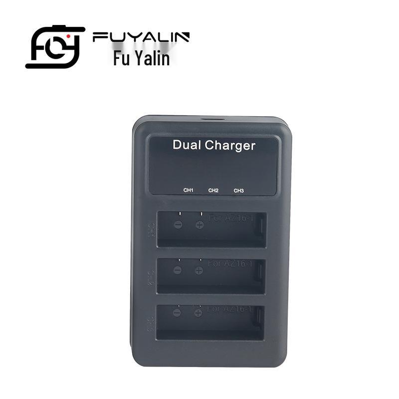 AZ16-1 Xiaoyi 4K Sports Camera Triple Battery Charger for 2nd Gen 4K+ Action Camera Accessories