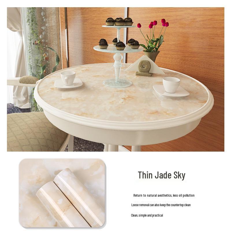 

3D Мраморная наклейка на стену: Самоклеящийся, Маслостойкий, Утолщенный Декор для Ванной, Кухни, Гардероба 120CM Width x 1M Length Customizable