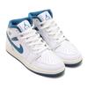 FN7432-141 GS Air Jordan 1 Mid SE White Sail Industrial Blue
