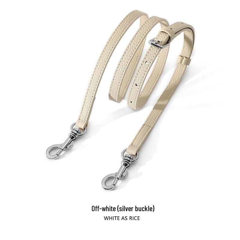 Mahuangshi Echtes Leder Litschi-Muster Taschenriemen A-74 - Dünner, langer Schulterriemen aus Rindsleder für Umhängetaschen, Einzelkauf.