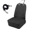 Dog Car Seat Cover, Waterproof & Scratch Proof Car Seat Protector With Side Flaps, Nonslip Front Car Seat Covers With Safety Belt, Universal Dog Mat