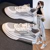 Women's Thick-Soled White Shoes New Versatile Breathable Sports Casual Sneakers Summer Thin Mesh Shoes