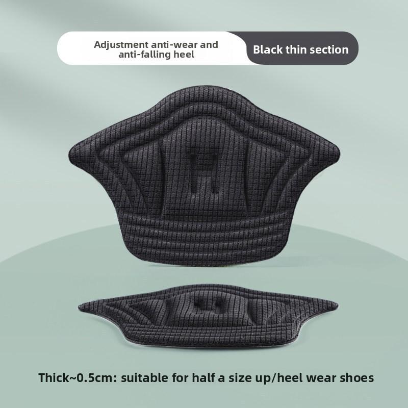 

Вставки-подушечки для пяток для обуви, невидимые противомозольные подушечки, утолщенные фиксаторы для пяток для регулировки размера обуви, подходят для спортивной, кожаной повседневной обуви--- Thin（1pc） чёрный