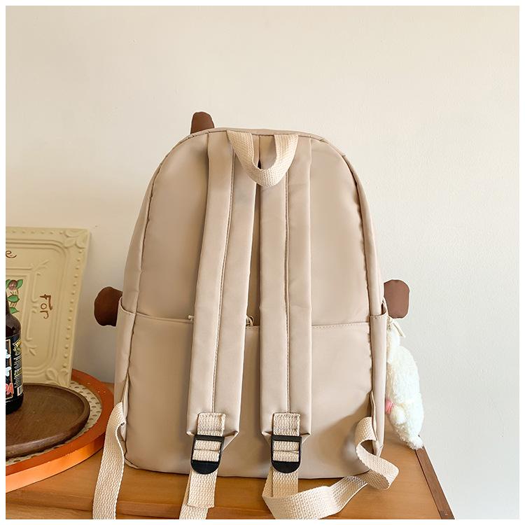 Zaino Scolastico di Grande Capacità Design Carino Zaino per Studenti delle Scuole Superiori e Medie Materiale in Nylon con Scomparto per Computer Mochila