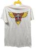 Camiseta de skate vintage de los 80 Dog Town, tabla de skate deliciosa, talla M, color blanco
