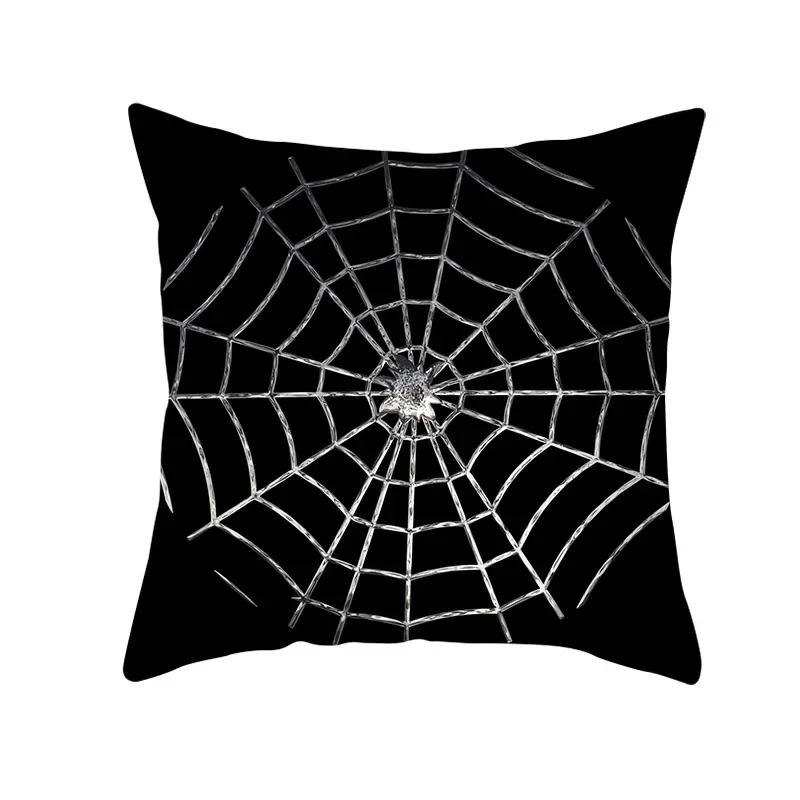 Home Decor Halloween Skull Pillowcase Sofa Cover Pillow Cover Car Cushion Cover Throw Pillow Case 18X18 Inches Funda De Almohada