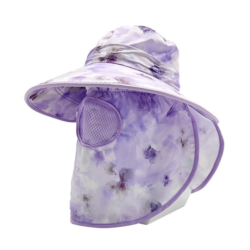 

Солнце Лето Женская Шляпа Большая Поля Защитная Кепка Съемная Дышащая Дорожная Сетка