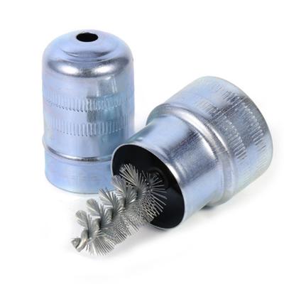 Nettoyeur de bornes de batterie de voiture en acier inoxydable, brosse à poussière, outil de nettoyage à la main