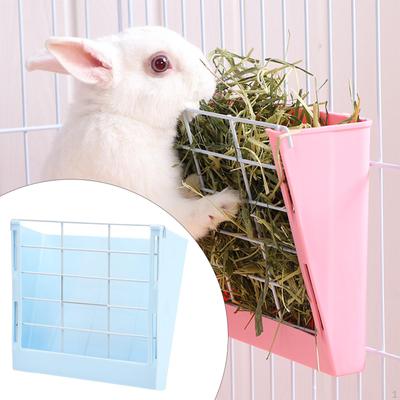 Durable Rabbit Hay Feeder Cage - Convenient Food Bowl for Supplies
