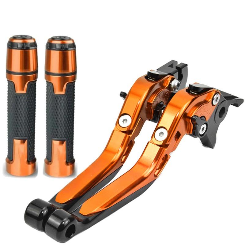 CNC Aluminum Brake Clutch Levers Kawasaki Versys 650 1000 Adjustable Lever Tips Anti-Slip Handlebar Controls