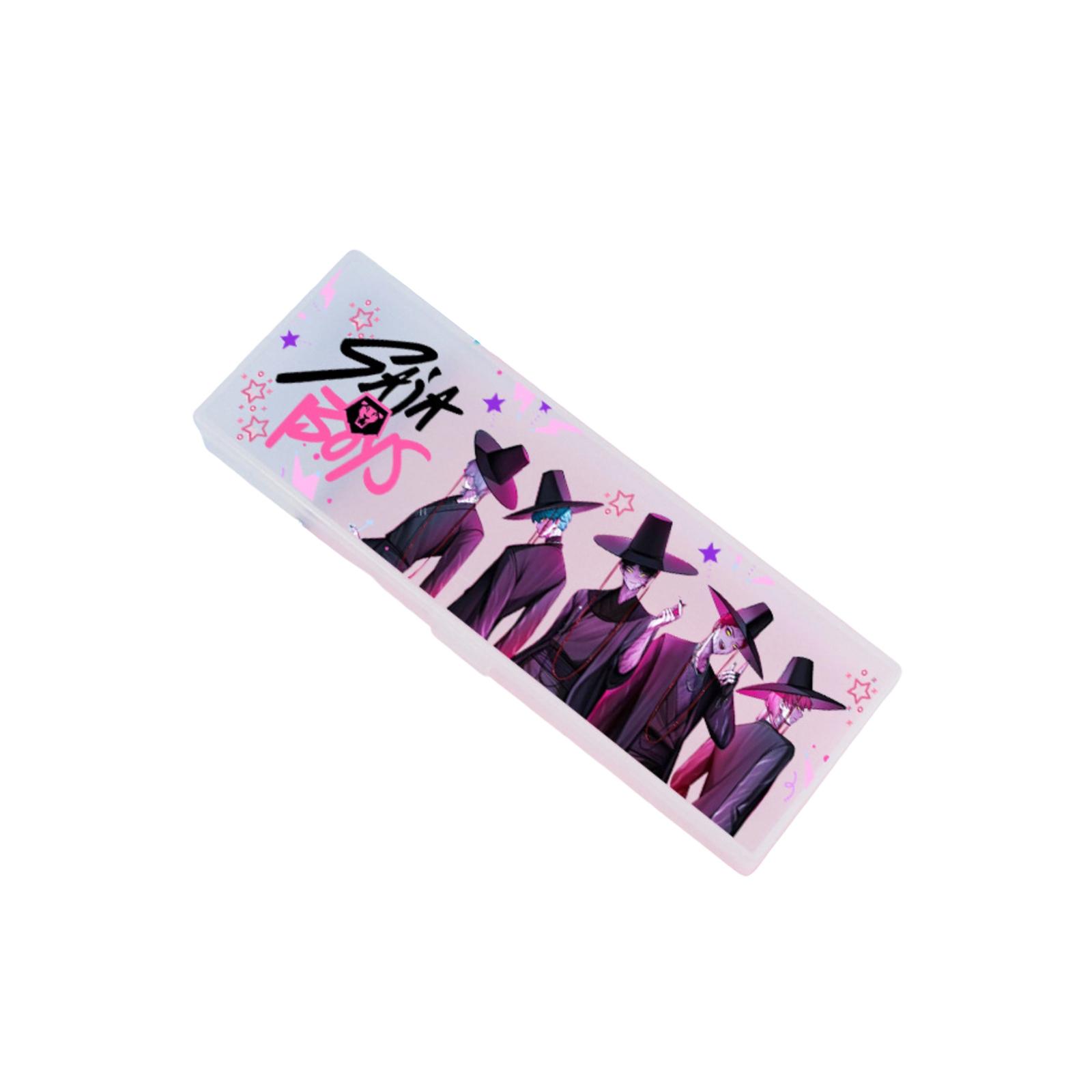 

Frosted Plastic Pencil Case, Anime-themed, Loved By Both Boys And Girls, DIY Anime Pencil Case Gift. One Size