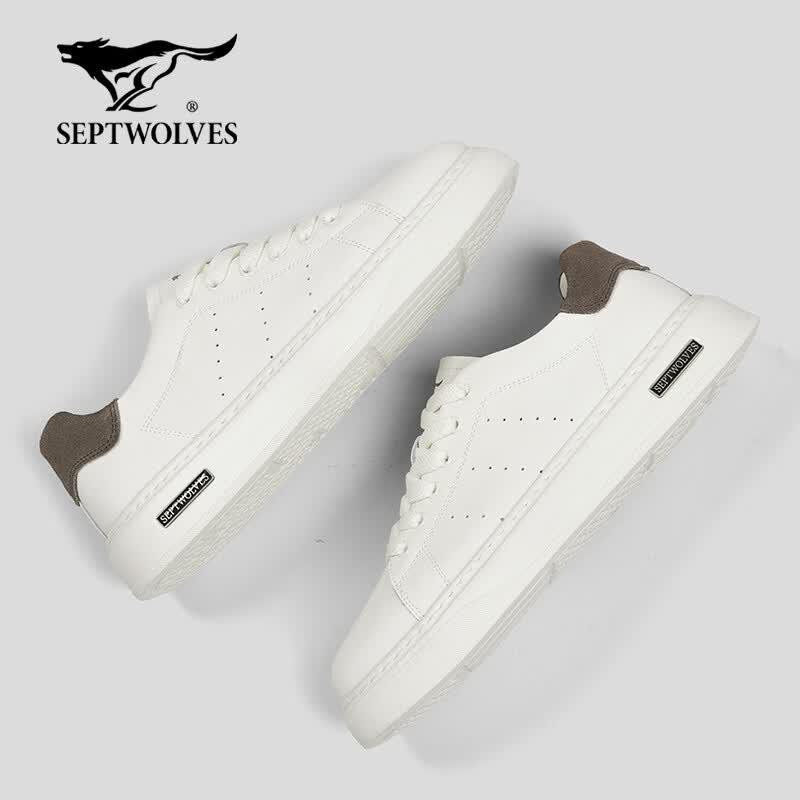 Qipilong Men s 2026 Summer Breathable Casual White Sneakers 43