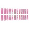 Long Press-On Nail Tips Women - Removable Acrylic Art Set Sweet Style Gel Glue Jelly Adhesive Options