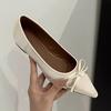 2025 Leather Spring Autumn Handmade Bowknot Flats Ballerina Shoes Women Loafers Low Heel Women Flats Shoes