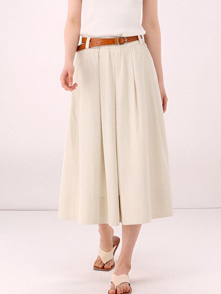 ACUD Barrel Volume Skirt _L.Beige