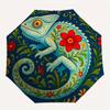 1pc Chameleon Flowers Auto Open/close, All-Season Portable Folding Umbrella for Women & Men, Travel, Everyday, Formal Events - Compact Luxury Parasol,