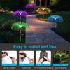 2023 lampada solare a LED lampada da esterno per meduse lampada da giardino IP65 impermeabile luci natalizie da giardino RGB Halloween Decorazione natalizia lampada da giardino Taraxacum