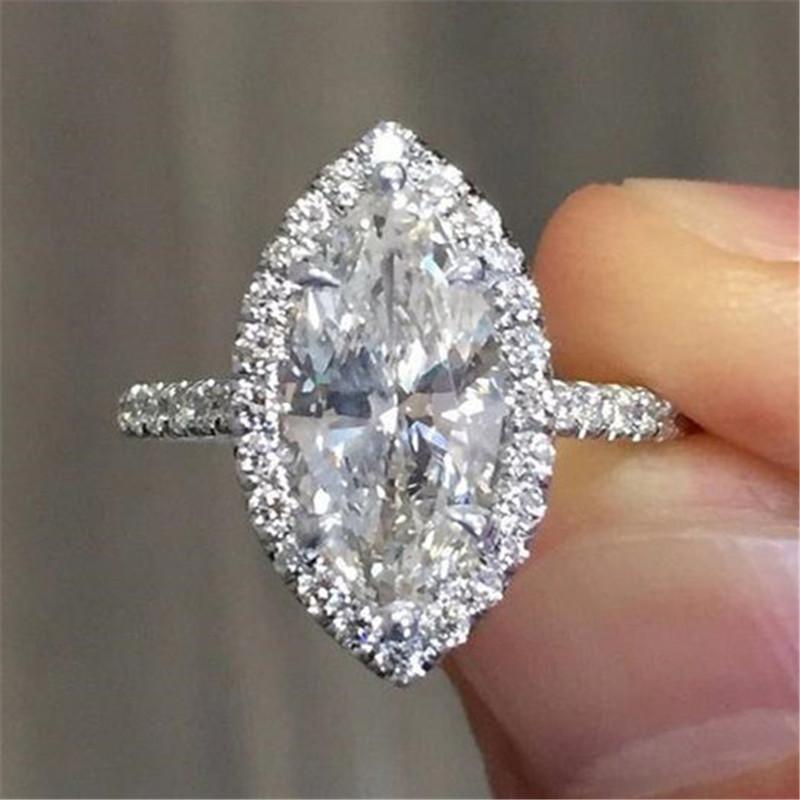 

Женское кольцо с кубическим цирконием, предложение, кольцо на палец для девушки, простой дизайн, блестящие женские кольца с фианитами 9