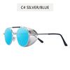 NEW Round Steampunk Sunglasses Men Women Fashion Metal Glasses Brand Design Vintage Sunglasses High Quality UV400