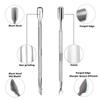 Stainless Steel Nail Art Cutter Scissor Cuticle Clipper Pusher Dead Skin Remover Kit Manicure Pedicure Tools Nails Set