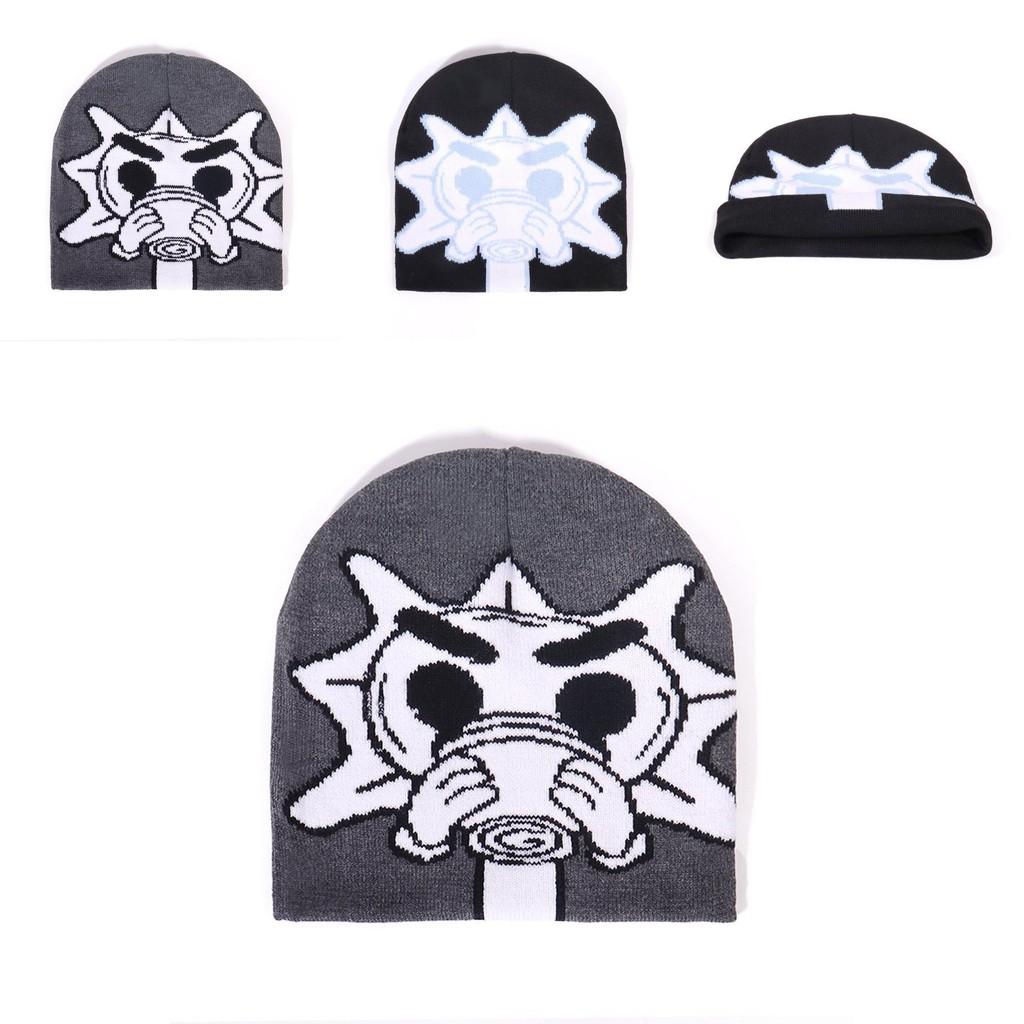 Knitted Hat With Sunflower Designs For Casual Streetwear And Autumn Warmth