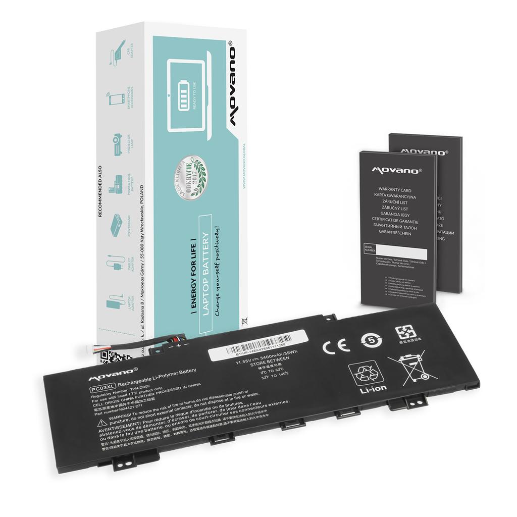 Bateria PC03XL do HP Pavilion x360 14-DY 14-BA 14-CD 14-DW 14-DH 15-ER