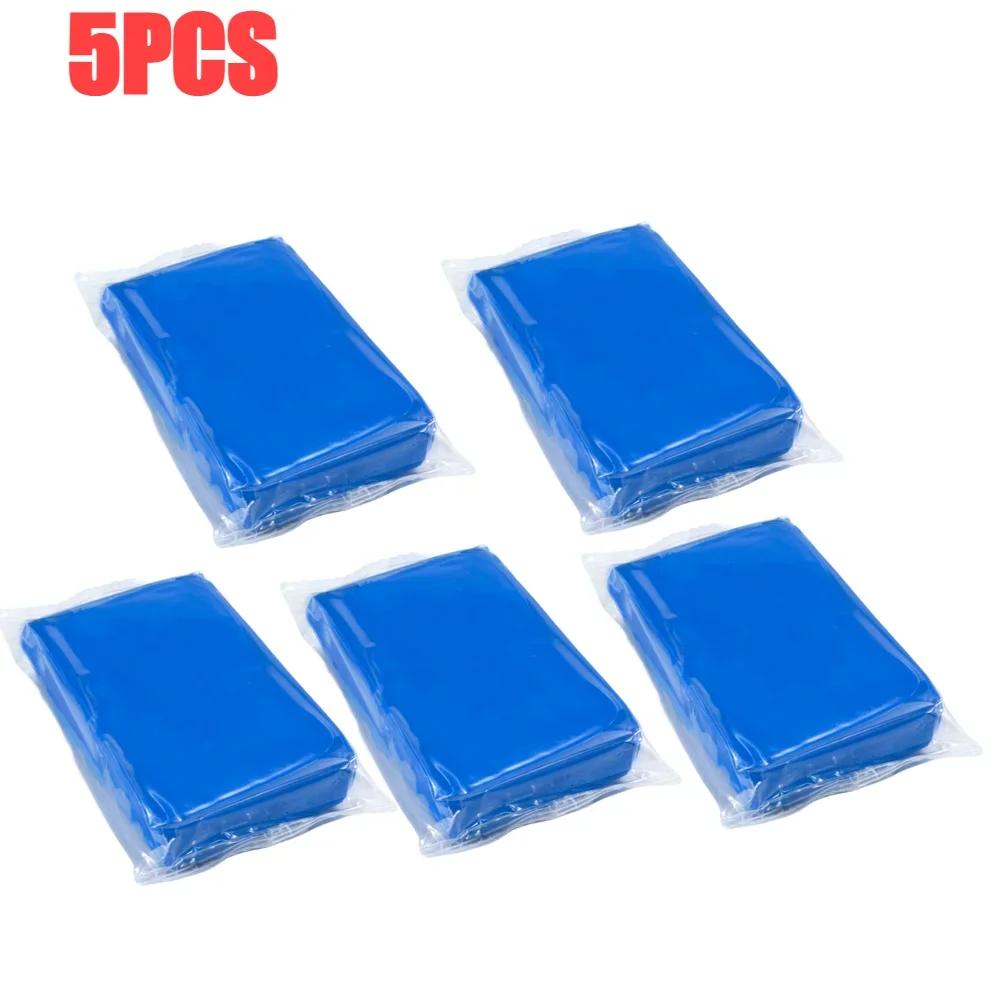 5-1pcs Cleaning Car Remove Different Types Of Stains Clay Cleaning Bar Blue Car Wash Mud Clay Decontamination Car Wash Mud Clay