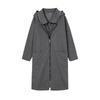 Women's 2024 Fast-Selling Zipper Hooded Pocket Sweatshirt, Mid-Length Two-Piece Loose Jacket