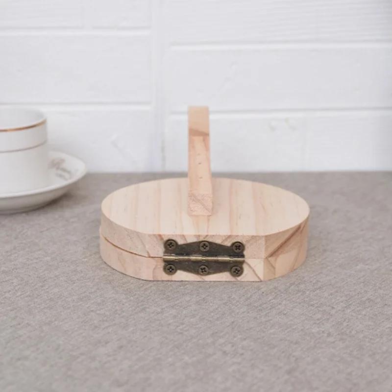 Handlicher Teigroller aus Holz für Tortillas, Knödelteig, Burgerpressform, Pastetenform, Hackbratenform, Küchenbedarf