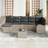 VidaXL Ensemble de Canapés de Jardin 8 pièces avec Coussins Gris Rotin Synthétique 3346142