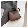 Textured versatile bucket bag women's new trendy Korean version fashionable wide shoulder strap foreign style single shoulder oblique A